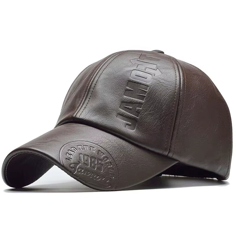 Leather Baseball Cap
