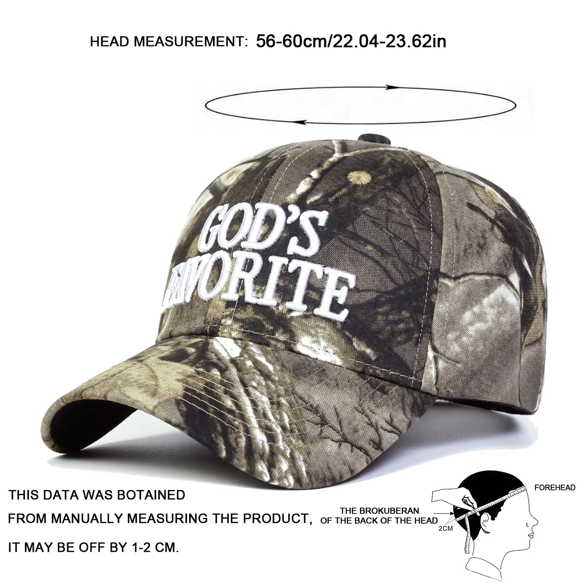 GOD'S FAVOURITE BASEBALL CAP