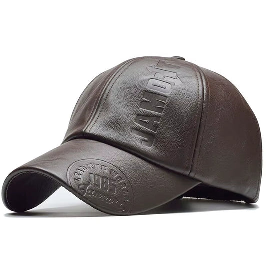 Leather Baseball Cap