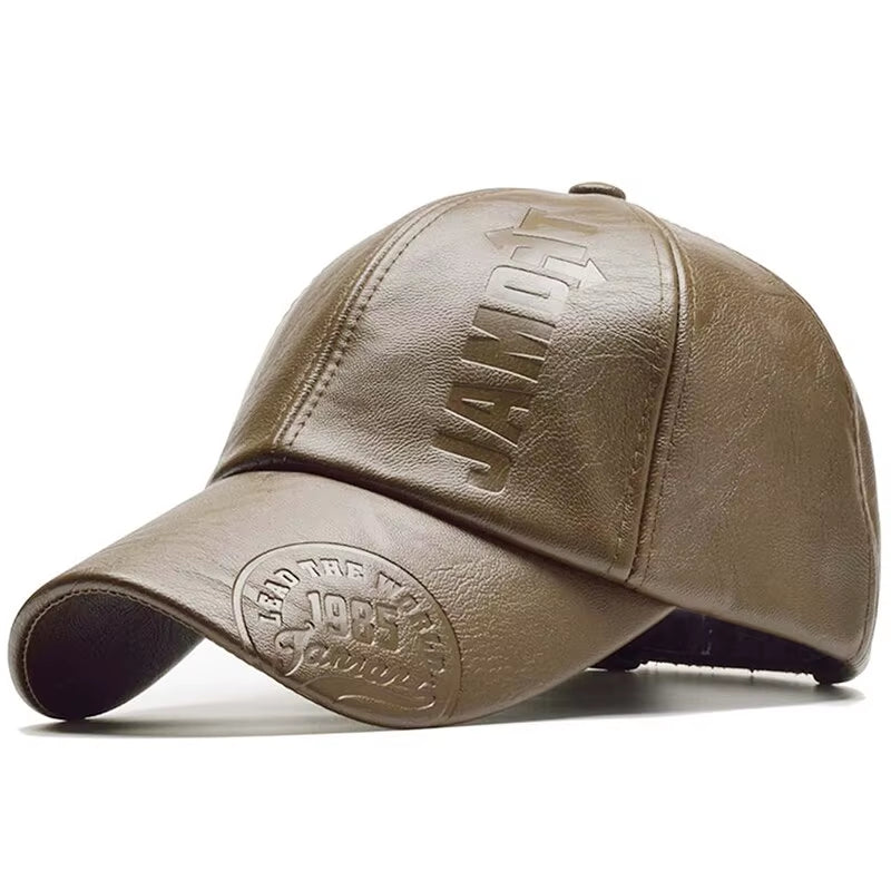 Leather Baseball Cap