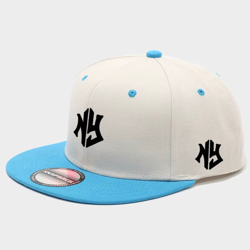 1PC Unisex Adjustable Snapback Baseball Cap, Flat-Brim and Color-Blocked Hip-Hop Cap, Suitable for Both Men and Women